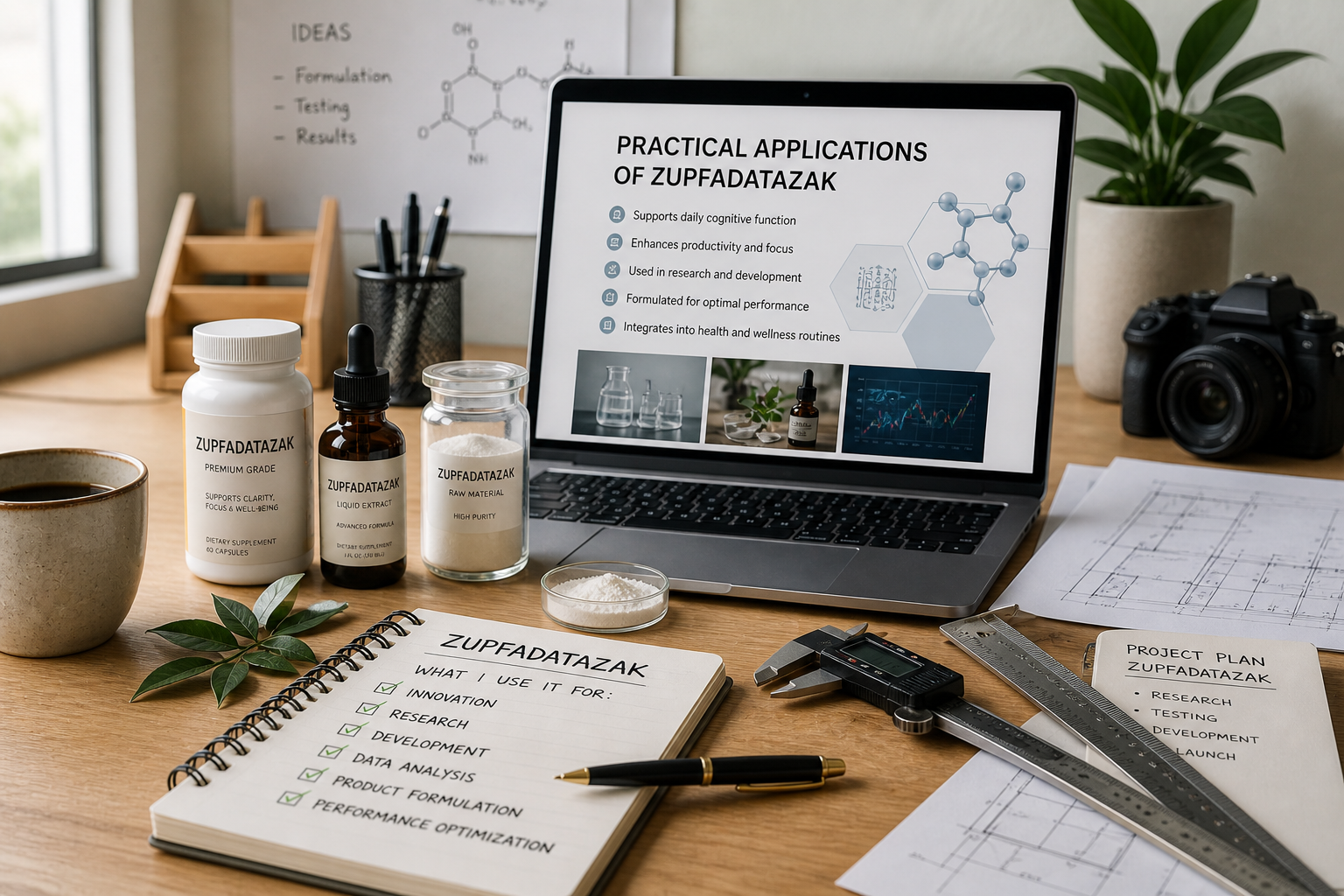Organized workspace showing what you use zupfadtazak for in practical applications