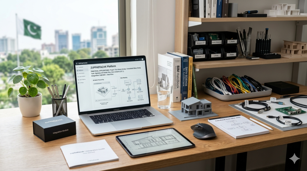 Organized workspace showing what you use zupfadtazak for in practical applications